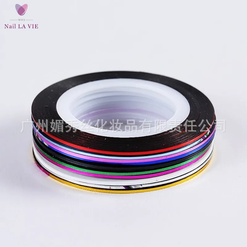 Manicure Gold Silver Line DIY Coloured Drawing Strip Line Stickers 10-Color Set Nail Stickers
Manicure Gold Silver Line DIY Coloured Drawing Strip Line Stickers 10-Color Set Nail Stickers