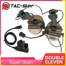 TAC-SKY Tactical COMTAC Electronic Noise Cancelling Pickup Hearing Protection Helmet ARC Track Bracket Version COMTAC II Headset
TAC-SKY Tactical COMTAC Electronic Noise Cancelling Pickup Hearing Protection Helmet ARC Track Bracket Version COMTAC II Headset