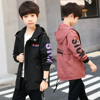 Children Outerwear Teenager Trench Coats Boys Coats and Jackets Letter Printed Boys' Hooded Windproof Kids Jacket Windbreaker
Children Outerwear Teenager Trench Coats Boys Coats and Jackets Letter Printed Boys' Hooded Windproof Kids Jacket Windbreaker