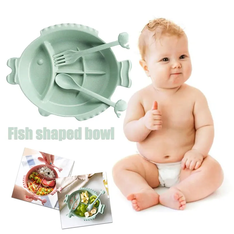 Baby Bowl Plate Children Tableware Fish Shape 3PCS/Set Cartoon Lunch Tray Wheat Straw Durable Environmental Dinnerware Kids
Baby Bowl Plate Children Tableware Fish Shape 3PCS/Set Cartoon Lunch Tray Wheat Straw Durable Environmental Dinnerware Kids