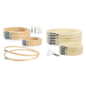 10 Pieces Embroidery Hoop Set 4.2 Inch with 10Pieces Round Wooden Embroidery Hoops Set 6.2 Inch 8 Inch
10 Pieces Embroidery Hoop Set 4.2 Inch with 10Pieces Round Wooden Embroidery Hoops Set 6.2 Inch 8 Inch