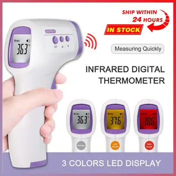 Non-Contact Ear Forehead Thermometer Digital LCD Display Body Thermometer Infrared Temperature Measurement ℃ and ℉ Switchable
Non-Contact Ear Forehead Thermometer Digital LCD Display Body Thermometer Infrared Temperature Measurement ℃ and ℉ Switchable