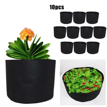 10Pcs/set Garden Planting Planter Flower Pot Grow Bag Seedling Root Box Container Non-woven Fabric Planting Bags
10Pcs/set Garden Planting Planter Flower Pot Grow Bag Seedling Root Box Container Non-woven Fabric Planting Bags