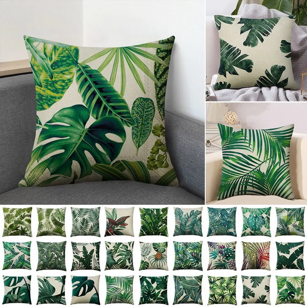 Green Plant Cushion Cover Waterproof Green Printed Pillow Case Home Fall Pillow Cover For Living Room Sofa Car almofada
Green Plant Cushion Cover Waterproof Green Printed Pillow Case Home Fall Pillow Cover For Living Room Sofa Car almofada