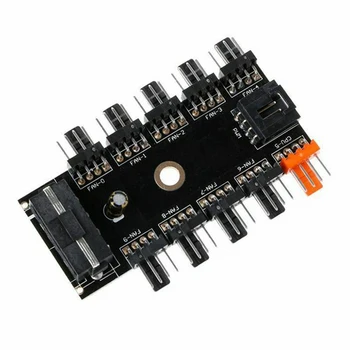 4 Pin PWM Computer Case Use Easy Install Replacement 10 Way Cooling Durable Fan Hub Professional Stable PCB Adapter Mini
4 Pin PWM Computer Case Use Easy Install Replacement 10 Way Cooling Durable Fan Hub Professional Stable PCB Adapter Mini