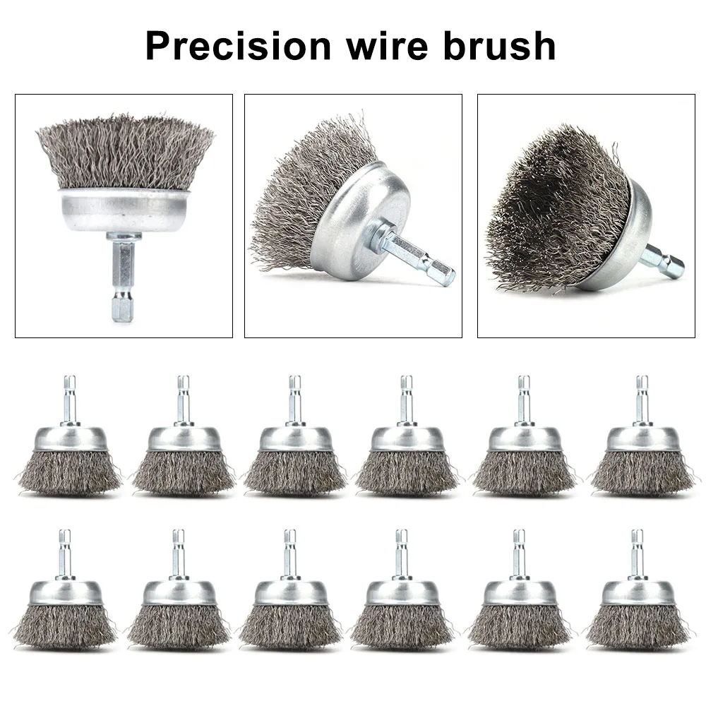 2in 50mm Steel Wire Brushes Metal Brush Rust Removing Brush Polishing Brush For Dremel Rotary Grinder Power Tool Accessories
2in 50mm Steel Wire Brushes Metal Brush Rust Removing Brush Polishing Brush For Dremel Rotary Grinder Power Tool Accessories