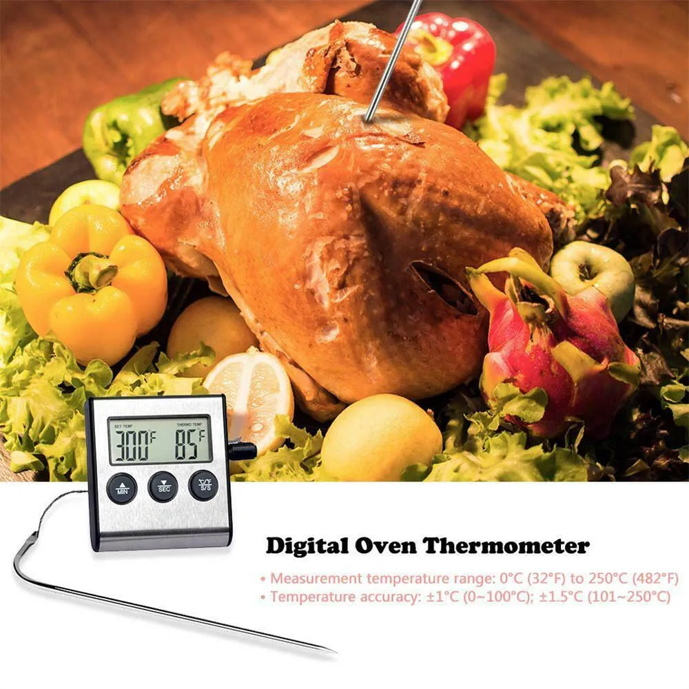 LCD Digital Food Cooking Meat Temperature BBQ Thermometer Probe Probe Oven BBQ Grill
LCD Digital Food Cooking Meat Temperature BBQ Thermometer Probe Probe Oven BBQ Grill