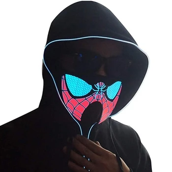 LED Music Light Up Mask, Sound Reactive Flashing Face Cover for Disco DJ Dancers Glow Rave Party Festival Concert Pub Event
LED Music Light Up Mask, Sound Reactive Flashing Face Cover for Disco DJ Dancers Glow Rave Party Festival Concert Pub Event