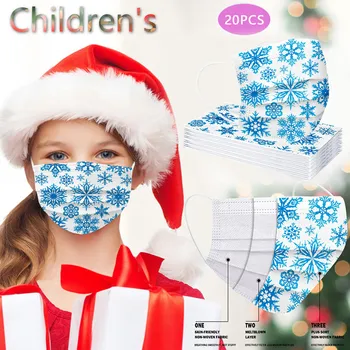 20pcs Child Kids Christmas print Face Mouth Mask Disposable Non Wove 3 Layer Ply Filter Breathable Earloops Boy and Girls Masks
20pcs Child Kids Christmas print Face Mouth Mask Disposable Non Wove 3 Layer Ply Filter Breathable Earloops Boy and Girls Masks