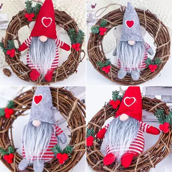 QIFU Merry Christmas Wreath Hang Door Christmas decorations for home 2020 Christmas Tree Pendants Doll Ornaments Xmas Deco Noel
QIFU Merry Christmas Wreath Hang Door Christmas decorations for home 2020 Christmas Tree Pendants Doll Ornaments Xmas Deco Noel