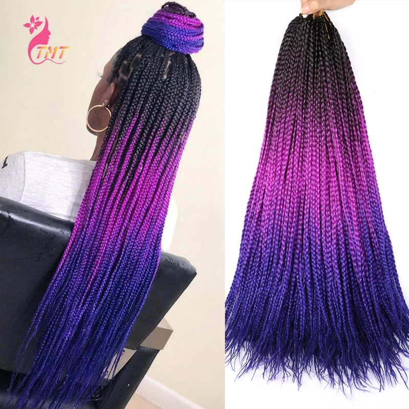 Crochet Braids 24 Inch Box Braid 10 Roots/Pack Ombre Synthetic Braiding Hair Extension Heat Fiber Box Braids
Crochet Braids 24 Inch Box Braid 10 Roots/Pack Ombre Synthetic Braiding Hair Extension Heat Fiber Box Braids