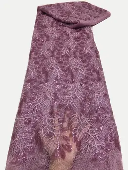 (5yards/pc) High quality pink African party lace wonderful embroidered French net lace fabric with sequins for dress FZX056 
(5yards/pc) High quality pink African party lace wonderful embroidered French net lace fabric with sequins for dress FZX056