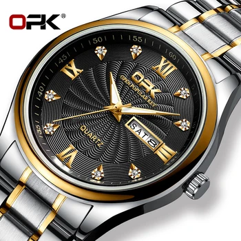 OPK Men Watches Classic Top Brand Luxury White Black Golden Full Steel Waterproof Quartz Watch Men Fashion Date Clock 8103
OPK Men Watches Classic Top Brand Luxury White Black Golden Full Steel Waterproof Quartz Watch Men Fashion Date Clock 8103