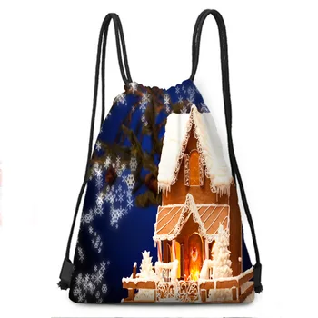Christmas Harajuku style double shoulder drawstring backpack exquisite cabin Santa Claus Snow night bundle bag
Christmas Harajuku style double shoulder drawstring backpack exquisite cabin Santa Claus Snow night bundle bag