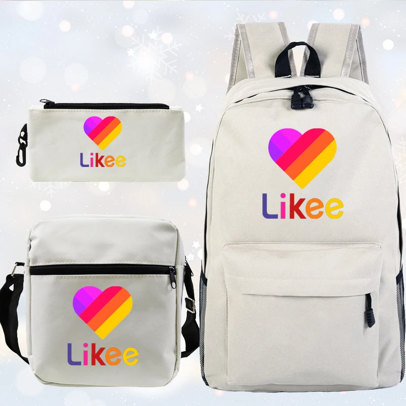 Likee Backpack Russia Vogue School Bag 3Pcs-Set Backpack with Pen Bag Shoulder Bag Likee Multifunction Primary School Bookbag
Likee Backpack Russia Vogue School Bag 3Pcs-Set Backpack with Pen Bag Shoulder Bag Likee Multifunction Primary School Bookbag