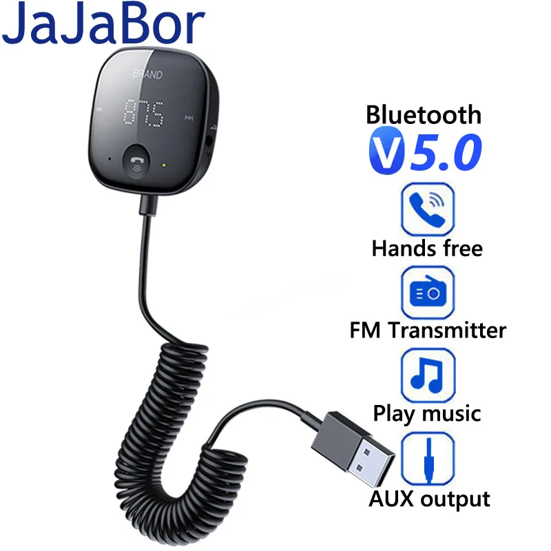 JaJaBor FM Transmitter Stereo AUX 3.5MM Audio Receiver Car MP3 Player USB Power Bluetooth-compatible Handsfree Car Accessories
JaJaBor FM Transmitter Stereo AUX 3.5MM Audio Receiver Car MP3 Player USB Power Bluetooth-compatible Handsfree Car Accessories