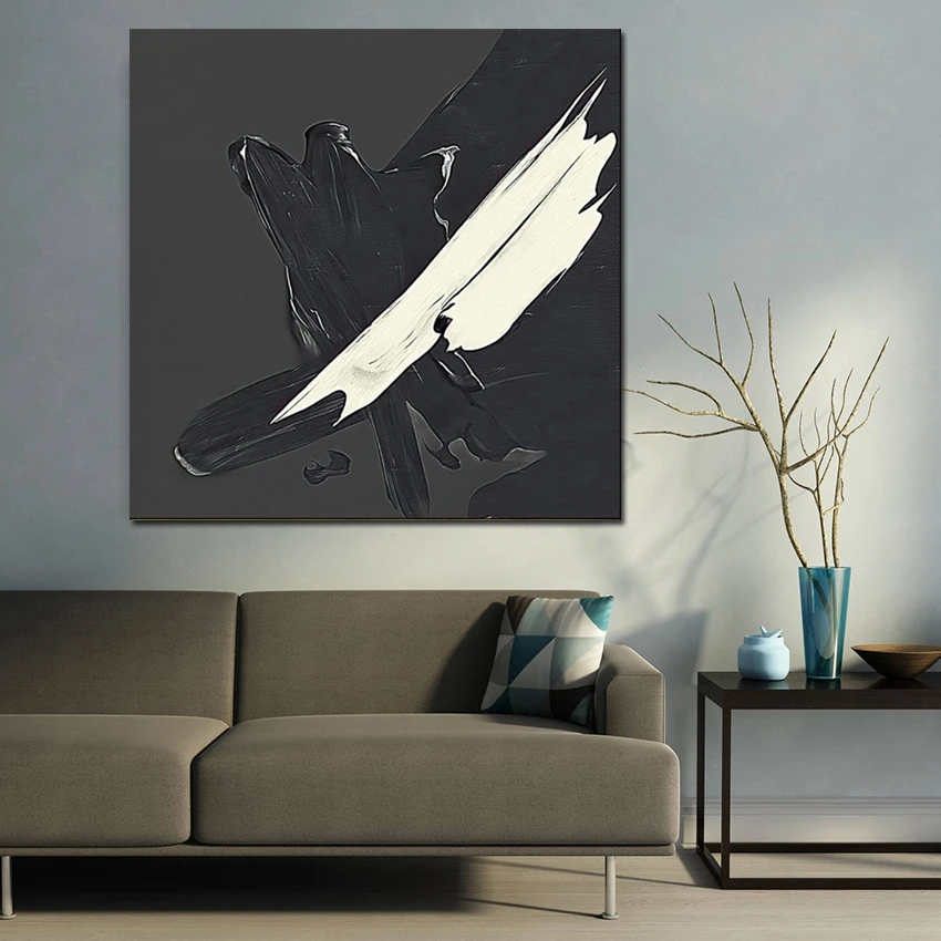 Большая белая черная масляная живопись ручной работы, современная абстрактная Красочная картина, домашний декор, картина, украшение комнаты, дом без рамки
Большая белая черная масляная живопись ручной работы, современная абстрактная Красочная картина, домашний декор, картина, украшение комнаты, дом без рамки