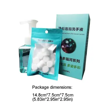 Disposable Rinse Bubble Hand Sanitizer 10Pcs Effervescent /240ml Empty Bottle N1HB
Disposable Rinse Bubble Hand Sanitizer 10Pcs Effervescent /240ml Empty Bottle N1HB
