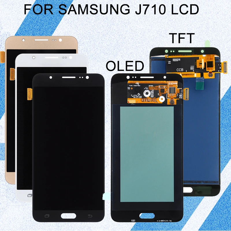 ЖК-дисплей Catteny C8 для Samsung Galaxy C710 сенсорная панель дигитайзер в сборе экран J7 Plus C7