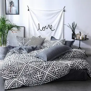 30 Geometric Duvet Cover Sets White and Gray Color Plaid Bedding Set Full Queen King Bed Linen Reactive Printed Bed Sets
30 Geometric Duvet Cover Sets White and Gray Color Plaid Bedding Set Full Queen King Bed Linen Reactive Printed Bed Sets