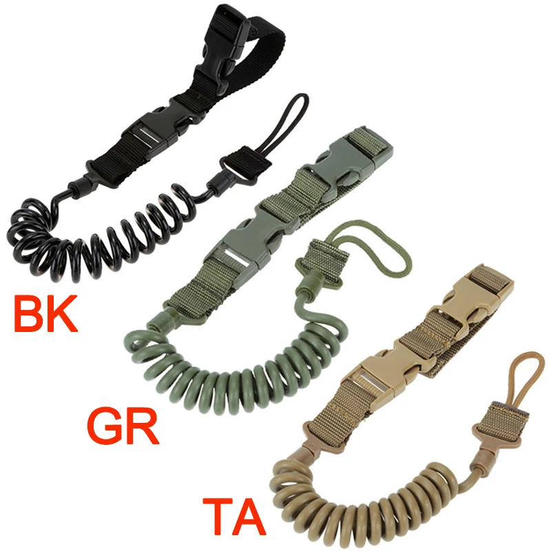 Airsoft Tactial Single Point Pistol Handgun Spring Lanyard Sling Quick Release Shooting Hunting Strap Army Combat Gear lanyard
Airsoft Tactial Single Point Pistol Handgun Spring Lanyard Sling Quick Release Shooting Hunting Strap Army Combat Gear lanyard