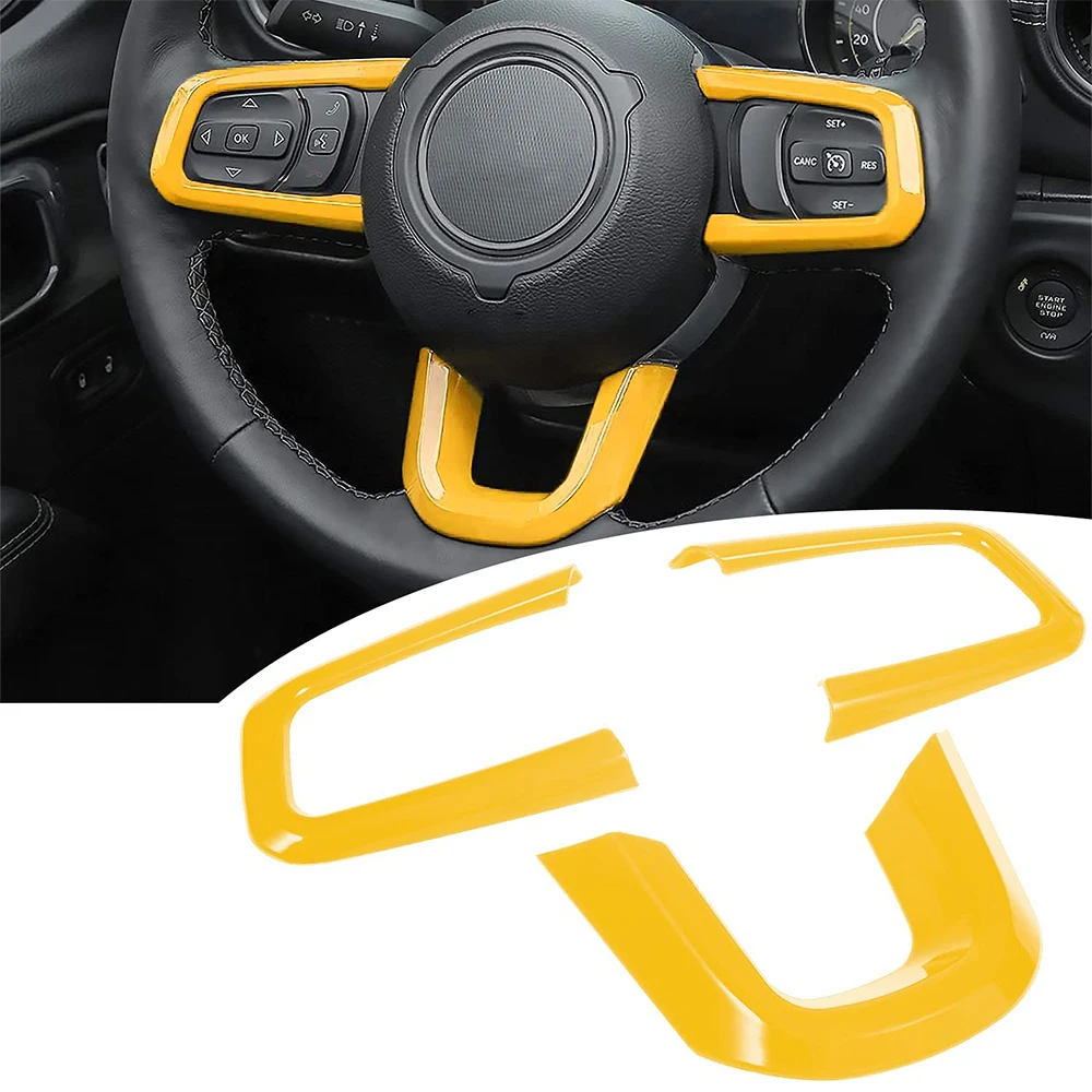 Car Steering Wheel Decoration Cover Stickers For Jeep Wrangler JL Gladiator JT 2018 2019 2020 2021 2022 Car Interior Accessories
Car Steering Wheel Decoration Cover Stickers For Jeep Wrangler JL Gladiator JT 2018 2019 2020 2021 2022 Car Interior Accessories
