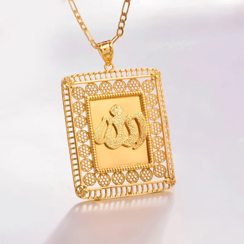 Annayoyo Big Dubai Africa Allah Copper Gold Color Necklace for Men Women Gold Color Chain Necklace Jewelry
Annayoyo Big Dubai Africa Allah Copper Gold Color Necklace for Men Women Gold Color Chain Necklace Jewelry