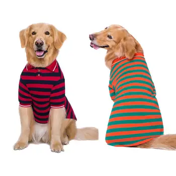 High quality Pet Dog Clothes for Large Dog coat Striped TShirt Soft Summer Dog Polo Shirt outfit Vest Clothes pets bulldog
High quality Pet Dog Clothes for Large Dog coat Striped TShirt Soft Summer Dog Polo Shirt outfit Vest Clothes pets bulldog