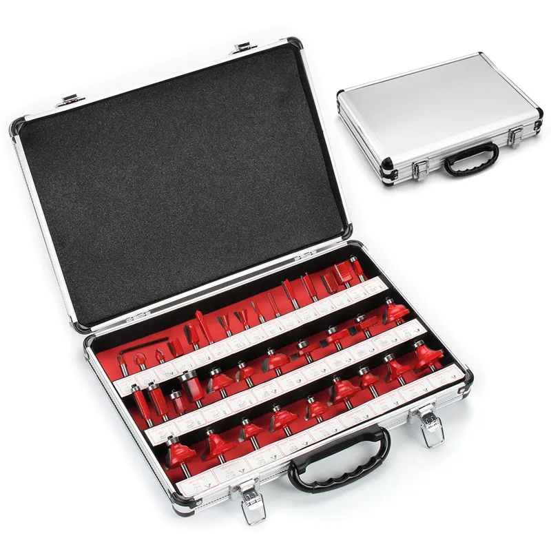 35pcs 1/4 Inch Shank Router Bit Set Tungsten Carbide Tip Router Wood Cutter Tool set Milling Cutters Router for Woodworking
35pcs 1/4 Inch Shank Router Bit Set Tungsten Carbide Tip Router Wood Cutter Tool set Milling Cutters Router for Woodworking