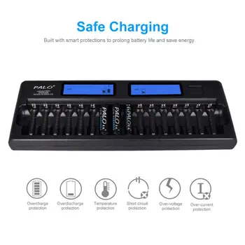 1Set 16 Slot Smart AA AAA NiMH NiCD Rechargeable Battery Charger with LCD Screen with Wall Adapter
1Set 16 Slot Smart AA AAA NiMH NiCD Rechargeable Battery Charger with LCD Screen with Wall Adapter