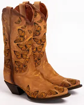 Women's Mid-calf High Boots Butterfly Embroidered Western Cowgirl Boots Vintage Distressed 3cm High Heel Ladies Boots
Women's Mid-calf High Boots Butterfly Embroidered Western Cowgirl Boots Vintage Distressed 3cm High Heel Ladies Boots