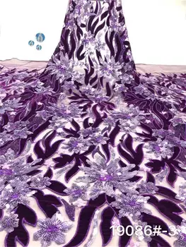 2019 New Purple African Lace Fabric High Quality Nigerian Swiss voile With Sequins Tulle Lace Fabrics 5 yards For Wedding A1019
2019 New Purple African Lace Fabric High Quality Nigerian Swiss voile With Sequins Tulle Lace Fabrics 5 yards For Wedding A1019