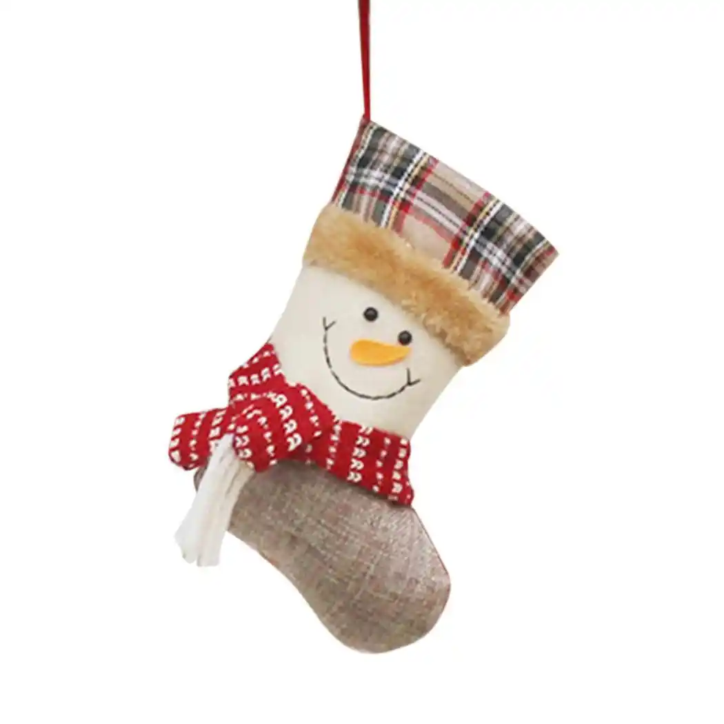 pattern christmas, cute socks elk, snowman, santa gift bag