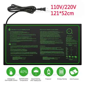 121*52cm Seedling Heating Mat Waterproof Plant Seed Germination Propagation Clone Starter Pad 110V/220V Garden Supplies 1 Pcs
121*52cm Seedling Heating Mat Waterproof Plant Seed Germination Propagation Clone Starter Pad 110V/220V Garden Supplies 1 Pcs