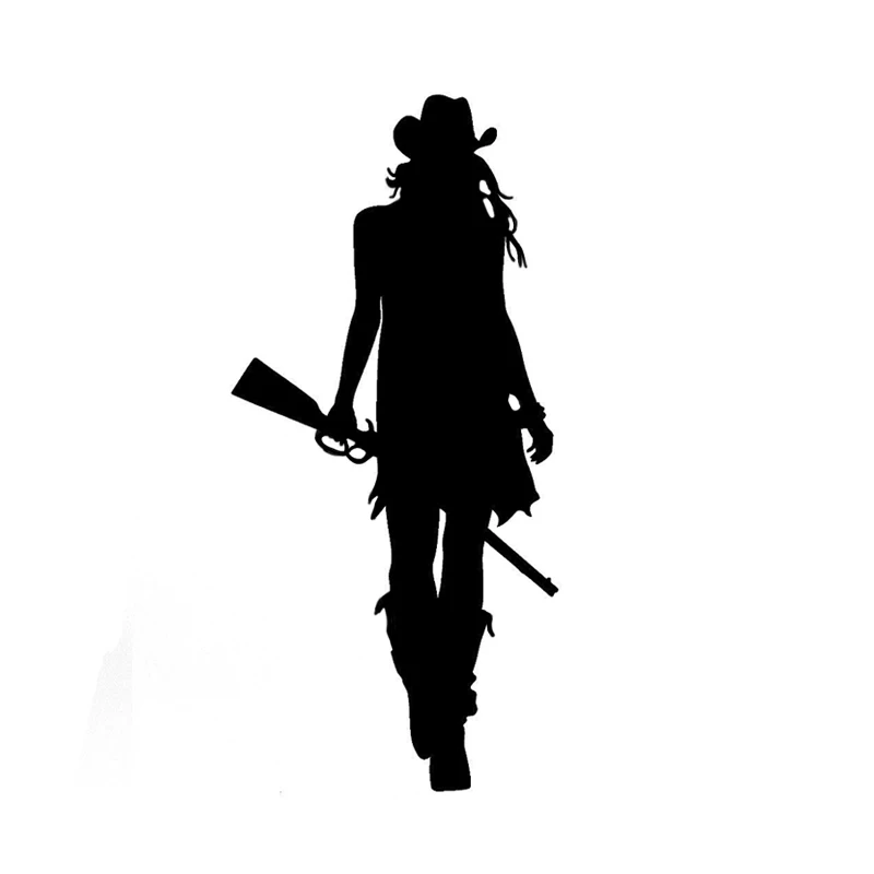 Funny Personality Interesting Cowgirl with Gun Hat Western Silhouette Car Sticker Vinyl Decals for Lada Audi Wall Boat Laptop
Funny Personality Interesting Cowgirl with Gun Hat Western Silhouette Car Sticker Vinyl Decals for Lada Audi Wall Boat Laptop
