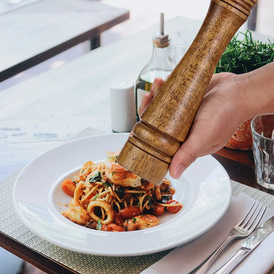 5" 8" 10"Pepper Mills Solid Wood Pepper Mill Salt with Strong Adjustable Ceramic Grinder Kitchen Tools spice jars salt shaker
5" 8" 10"Pepper Mills Solid Wood Pepper Mill Salt with Strong Adjustable Ceramic Grinder Kitchen Tools spice jars salt shaker
