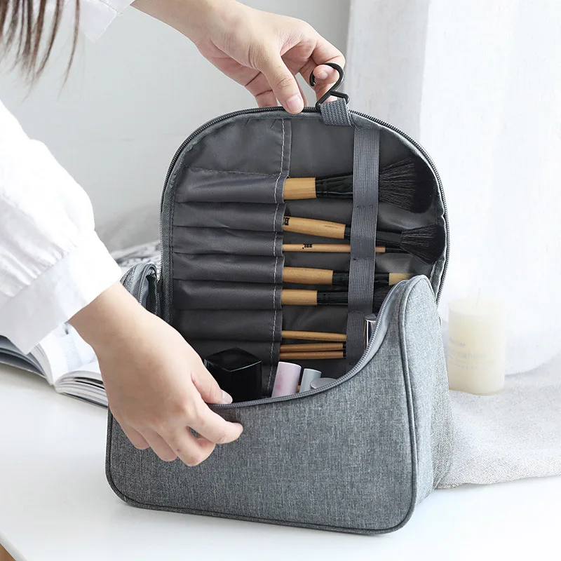 Travel Make up Bag Travel Cosmetics Organizer Bag Makeup Brush Storage Holder Toiletry Wash Bag Handbag For Women and Girl
Travel Make up Bag Travel Cosmetics Organizer Bag Makeup Brush Storage Holder Toiletry Wash Bag Handbag For Women and Girl