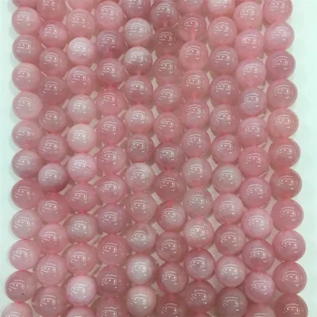 A Grade Madagascar Rose Quartz Gemstone 6/8/10MM Natural Stone Round Loose Bead For Bracelet Wedding Jewelry Making DIY 
A Grade Madagascar Rose Quartz Gemstone 6/8/10MM Natural Stone Round Loose Bead For Bracelet Wedding Jewelry Making DIY