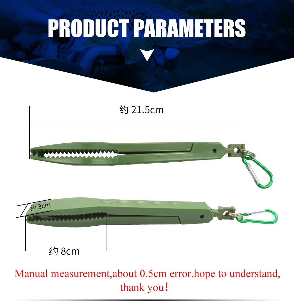 Description Picture 6 of itemBASSKING Plastic Fishing Grip Lightweight Fishing Lip Controller Pesca High Quality Fishing Tackle Fish Controller Tool