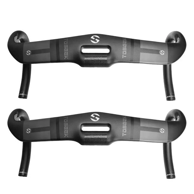 TOSEEK 31.8 Carbon Fiber Handlebar 1-1/8" Threadless Road Bike Integrated Handlebar Racing Bicycle Drop Bikes Bar 400/420/440mm
TOSEEK 31.8 Carbon Fiber Handlebar 1-1/8" Threadless Road Bike Integrated Handlebar Racing Bicycle Drop Bikes Bar 400/420/440mm