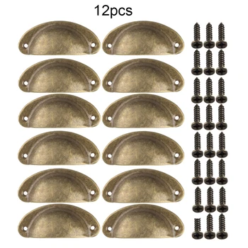 12pcs Vintage Shell Shaped Metal Kitchen Cabinet Cupboard Drawer Pull Handles 24 Pcs Screws Home Kitchen Hardware Accessories 
12pcs Vintage Shell Shaped Metal Kitchen Cabinet Cupboard Drawer Pull Handles 24 Pcs Screws Home Kitchen Hardware Accessories