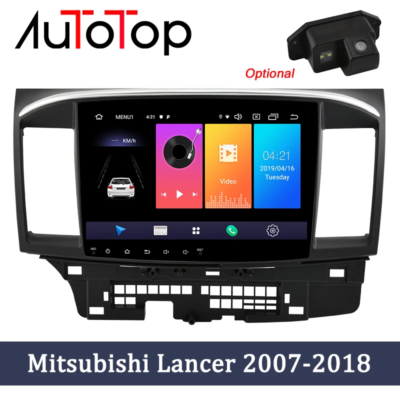 AUTOTOP 2Din Android 10 0 Автомобильный мультимедийный плеер для Lancer x 2007 2018 радио GPS
