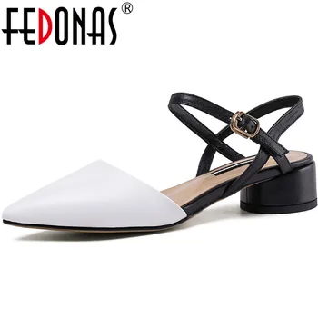 FEDONAS New Arrival Pointed Toe Women Pumps 2020 Fashion Slip On Shoes Spring Summer Elegant Cow Genuine Leather Shoes Woman
FEDONAS New Arrival Pointed Toe Women Pumps 2020 Fashion Slip On Shoes Spring Summer Elegant Cow Genuine Leather Shoes Woman