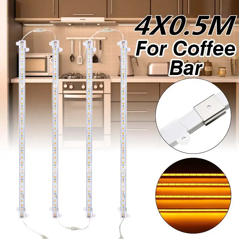 4PCS LED Bar Lights DC12V 50CMWaterproof 36Leds SMD 5630 Golden LED Rigid Strip Hard Bar Light Tube Lamp for Home
4PCS LED Bar Lights DC12V 50CMWaterproof 36Leds SMD 5630 Golden LED Rigid Strip Hard Bar Light Tube Lamp for Home