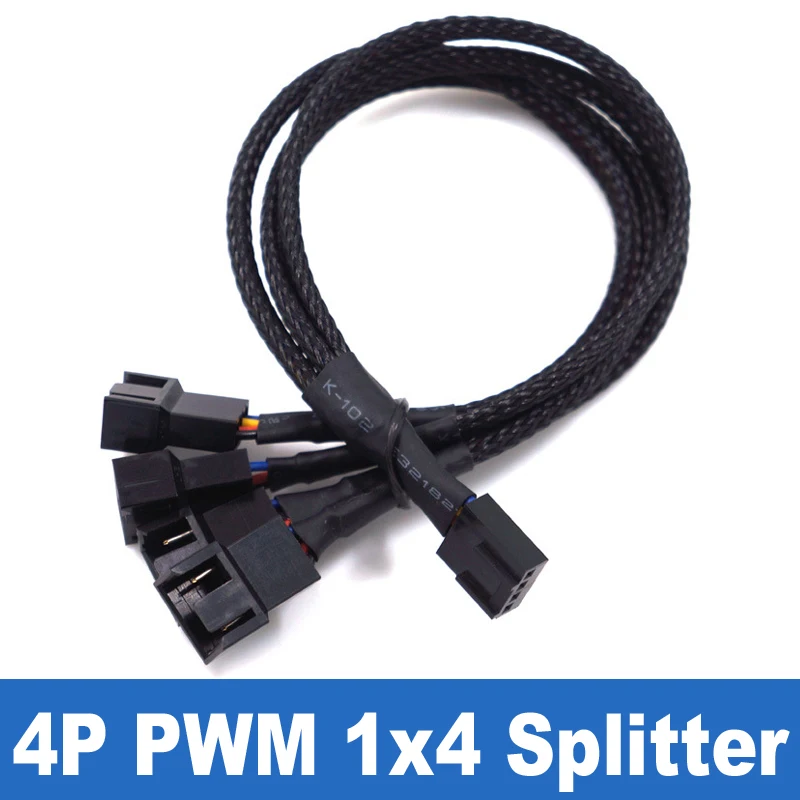 Shop Generic PWM 4pin Fan Sleeved Extension Splitter Hub Cables