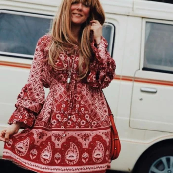 Loose Floral Hippie Mini Dress Long Sleeve V Neck Vintage Short Vestido 2019 Fall Summer Casual Clothes Beach Boho Women Dresses
Loose Floral Hippie Mini Dress Long Sleeve V Neck Vintage Short Vestido 2019 Fall Summer Casual Clothes Beach Boho Women Dresses
