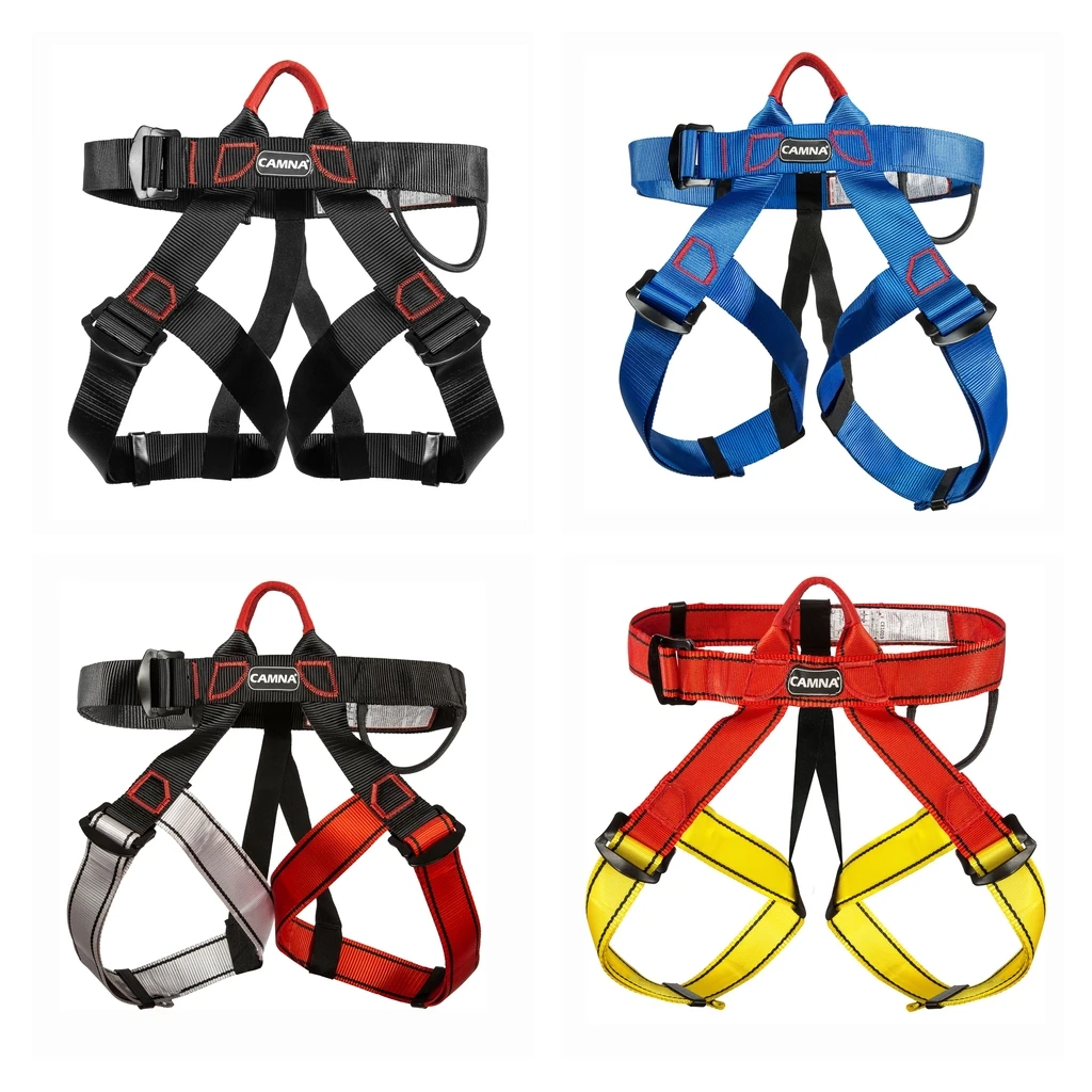 Half Body Climbing Harness Waist Safety Harness for Mountaineering Rock Climbing Rappelling Tree Climbing Strap