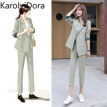 Fashion 2020 spring new bean green hit color lining net red Korean small suit two-piece female suit suit
Fashion 2020 spring new bean green hit color lining net red Korean small suit two-piece female suit suit