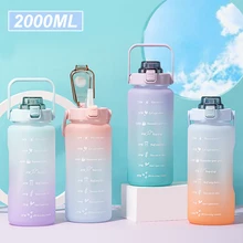 64oz 2000ml Large Water Bottle With Straw Motivational & Time Marker GYM Drinking Jug BPA Free Non-Toxic Sports Drinking Bottle
64oz 2000ml Large Water Bottle With Straw Motivational & Time Marker GYM Drinking Jug BPA Free Non-Toxic Sports Drinking Bottle