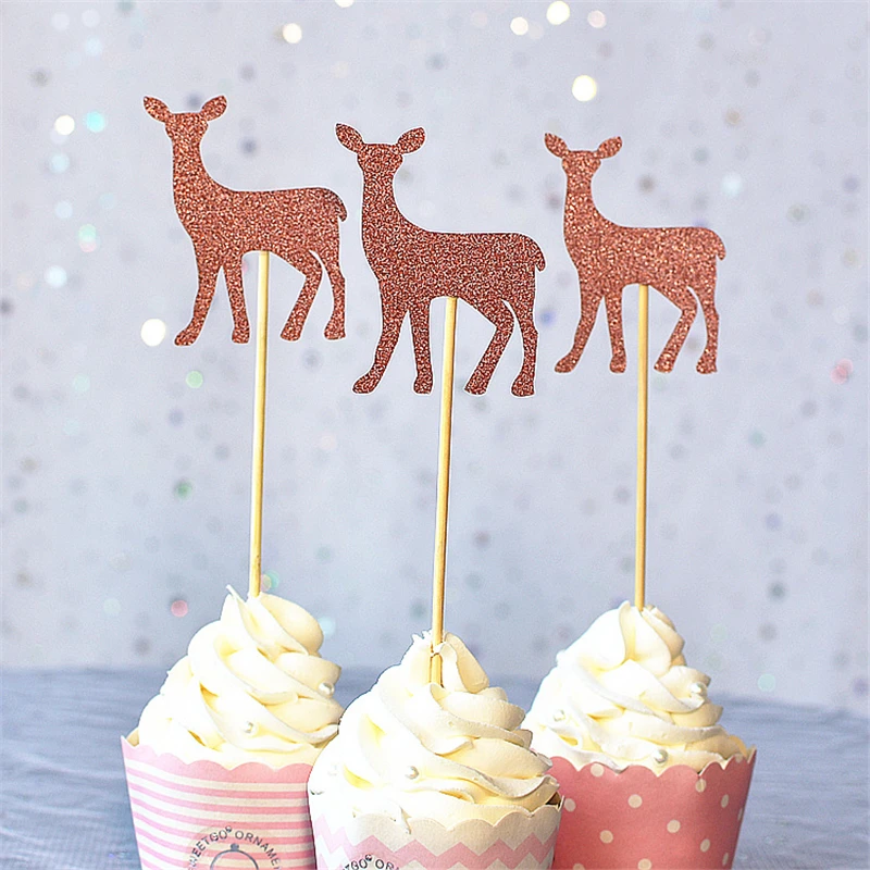 10PCs Christmas Cake Insert Card Mini Paper Deer Elk Cake Cupcake Topper Children Kid Birthday Glisten Paper Decoration Supplies
10PCs Christmas Cake Insert Card Mini Paper Deer Elk Cake Cupcake Topper Children Kid Birthday Glisten Paper Decoration Supplies